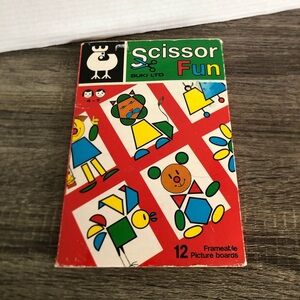 Vintage 1989 Scissor Fun Kids Activity Book